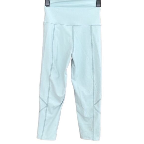 LIVE THE PROCESS ice blue Geometric leggings, size S - Picture 2 of 7
